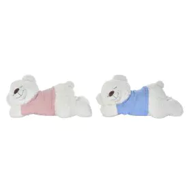 Teddy Bear DKD Home Decor 70 x 30 x 30 cm Blue Pink White Children's (2 Units) by DKD Home Decor, Animals and figures - Ref: ...