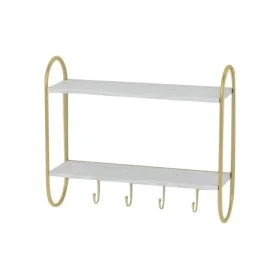 Bengaleiro de parede DKD Home Decor Metal MDF Glam (50 x 15 x 43 cm) de DKD Home Decor, Bengaleiros de parede - Ref: S3037480...