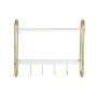 Wall mounted coat hanger DKD Home Decor Metal MDF Glam (50 x 15 x 43 cm) by DKD Home Decor, Wall Coat Racks - Ref: S3037480, ...