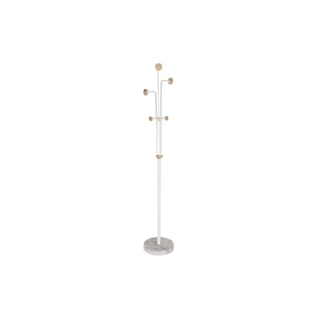 Perchero de Pie DKD Home Decor Natural Metal Madera Blanco (1 x 1 x 177 cm) de DKD Home Decor, Percheros burro - Ref: S303748...