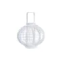 Lanterne DKD Home Decor Verre Blanc Bambou (35 x 35 x 29 cm) de DKD Home Decor, Bougeoirs et chandeliers - Réf : S3037589, Pr...