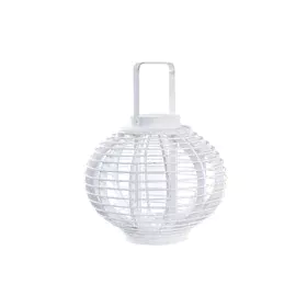 Farol DKD Home Decor Cristal Blanco Bambú (35 x 35 x 29 cm) de DKD Home Decor, Candelabros y portavelas - Ref: S3037589, Prec...