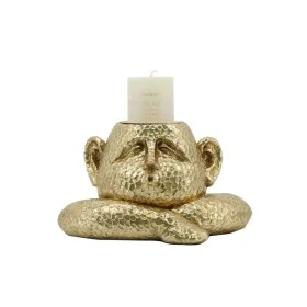 Candleholder DKD Home Decor Resin Golden 21 x 15 x 12 cm by DKD Home Decor, Candelabras and candle holders - Ref: S3037601, P...