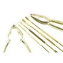 Set para Marisco DKD Home Decor Dorado Acero Inoxidable 8 Piezas 3 x 3 x 15 cm de DKD Home Decor, Utensilios para marisco - R...