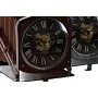 Table clock DKD Home Decor Burgundy Photo camera 19 x 15 x 20 cm Red Dark grey Iron Vintage (2 Units) by DKD Home Decor, Desk...