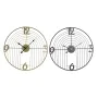 Reloj de Pared DKD Home Decor Negro Dorado Metal Moderno 45 x 3 x 45 cm (2 Unidades) de DKD Home Decor, Relojes de pared - Re...