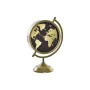 Tafelklok DKD Home Decor 22 x 12 x 31 cm Cristal Dourado Metal Vintage Mapa do Mundo de DKD Home Decor, Relógios de secretári...