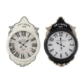 Orologio da Parete DKD Home Decor Bianco Nero Cristallo Ferro 61 x 6 x 89 cm (2 Unità) di DKD Home Decor, Orologi da parete -...