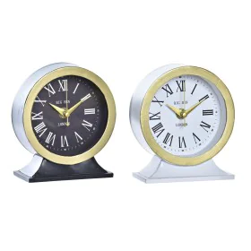 Reloj de Mesa DKD Home Decor Blanco Negro Cristal Hierro 12 x 6 x 13 cm (2 Unidades) de DKD Home Decor, Relojes de escritorio...