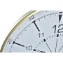 Wall Clock DKD Home Decor Crystal Golden Metal White Compass (60 x 3 x 60 cm) by DKD Home Decor, Wall Clocks - Ref: S3037737,...