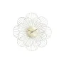 Horloge Murale DKD Home Decor Fleur Doré Métal (57 x 4 x 57 cm) de DKD Home Decor, Pendules murales - Réf : S3037738, Prix : ...