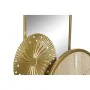 Table clock DKD Home Decor 26 x 8 x 53 cm Mirror Natural Golden Metal MDF Wood by DKD Home Decor, Desk & Shelf Clocks - Ref: ...