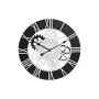 Orologio da Parete DKD Home Decor Legno Nero Bianco Ferro Ingranaggi (60 x 4 x 60 cm) di DKD Home Decor, Orologi da parete - ...