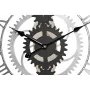 Horloge Murale DKD Home Decor Argenté Noir MDF Fer Engrenage Loft (60 x 4 x 60 cm) de DKD Home Decor, Pendules murales - Réf ...