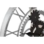 Wall Clock DKD Home Decor Silver Black MDF Iron Gears Loft (60 x 4 x 60 cm) by DKD Home Decor, Wall Clocks - Ref: S3037754, P...