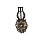 Horloge Murale DKD Home Decor 27 x 7,5 x 57,5 cm Verre Noir Doré Fer Pendule (2 Unités) de DKD Home Decor, Pendules murales -...