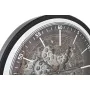 Reloj de Pared DKD Home Decor Mapamundi Marrón Negro Hierro Vintage 59,5 x 8,5 x 59,5 cm de DKD Home Decor, Relojes de pared ...