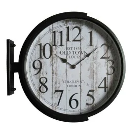 Reloj de Pared DKD Home Decor Cristal Negro Dorado Hierro Loft (1) (45 x 6 x 45 cm) de DKD Home Decor, Relojes de pared - Ref...