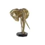 Figurine Décorative DKD Home Decor Eléphant Noir Doré Métal Résine (60 x 36 x 73 cm) de DKD Home Decor, Objets de décoration ...