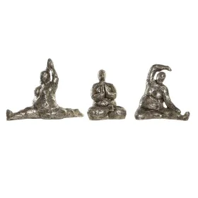 Figura Decorativa DKD Home Decor 11 x 22,5 x 17 cm Dorado Yoga (3 Unidades) de DKD Home Decor, Adornos - Ref: S3037826, Preci...