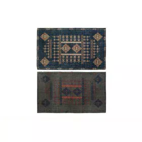 Carpet DKD Home Decor 120 x 180 x 0,4 cm Blue Orange Polyester Arab (2 Units) by DKD Home Decor, Rugs - Ref: S3037974, Price:...