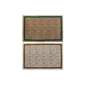 Teppich DKD Home Decor 160 x 230 x 0,4 cm Polyester Weiß Ikat Boho (2 Stück) von DKD Home Decor, Teppiche - Ref: S3037979, Pr...