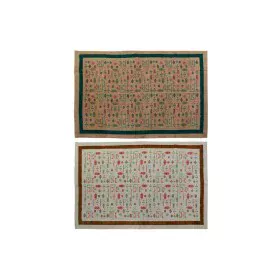 Teppich DKD Home Decor 160 x 230 x 0,4 cm Polyester Weiß Ikat Boho (2 Stück) von DKD Home Decor, Teppiche - Ref: S3037979, Pr...