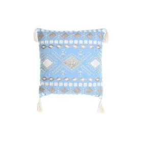 Coussin DKD Home Decor 40 x 15 x 40 cm Bleu Blanc de DKD Home Decor, Coussins - Réf : S3038097, Prix : 17,38 €, Remise : %