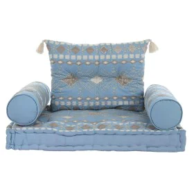 Chaise de jardin DKD Home Decor Bleu 90 x 50 x 55 cm de DKD Home Decor, Fauteuils - Réf : S3038101, Prix : 159,76 €, Remise : %