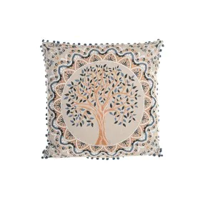 Cuscino DKD Home Decor Albero Azzurro Giallo Marrone Chiaro 60 x 20 x 60 cm di DKD Home Decor, Cuscini decorativi - Rif: S303...