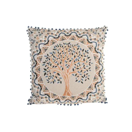 Cojín DKD Home Decor Árbol Azul Amarillo Marrón claro 60 x 20 x 60 cm de DKD Home Decor, Cojines - Ref: S3038102, Precio: 35,...