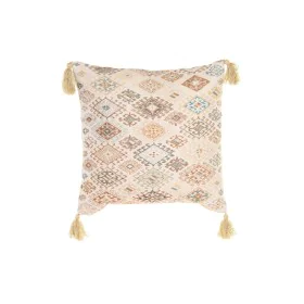 Coussin DKD Home Decor Beige Carré 40 x 15 x 40 cm de DKD Home Decor, Coussins - Réf : S3038109, Prix : 17,29 €, Remise : %