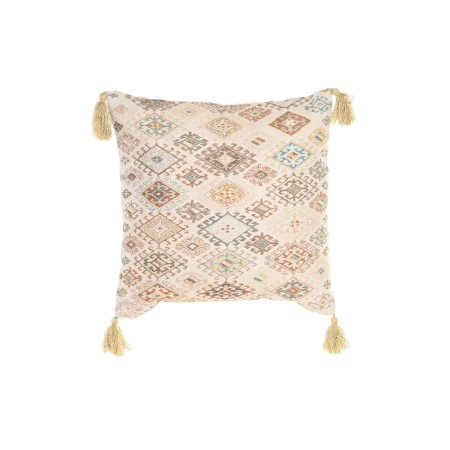 Coussin DKD Home Decor Beige Carré 40 x 15 x 40 cm de DKD Home Decor, Coussins - Réf : S3038109, Prix : 16,60 €, Remise : %