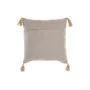 Coussin DKD Home Decor Beige Carré 40 x 15 x 40 cm de DKD Home Decor, Coussins - Réf : S3038109, Prix : 16,60 €, Remise : %