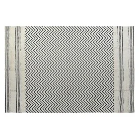 Alfombra DKD Home Decor Negro Zig-zag Blanco (160 x 226 x 0,7 cm) de DKD Home Decor, Alfombras infantiles - Ref: S3038133, Pr...