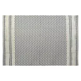 Alfombra DKD Home Decor Negro Zig-zag Blanco (160 x 226 x 0,7 cm) de DKD Home Decor, Alfombras infantiles - Ref: S3038133, Pr...