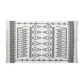 Tapis DKD Home Decor Noir Blanc Ikat (120 x 180 x 0,7 cm) de DKD Home Decor, Tapis - Réf : S3038134, Prix : 39,17 €, Remise : %