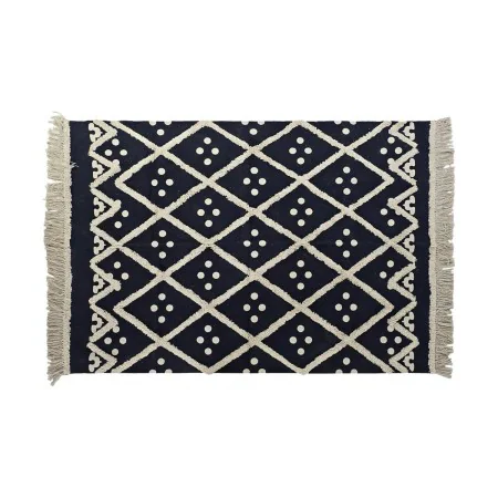 Tapis DKD Home Decor Beige Blue marine 120 x 180 x 0,7 cm de DKD Home Decor, Tapis - Réf : S3038136, Prix : 39,17 €, Remise : %