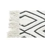 Carpet DKD Home Decor 160 x 250 x 0,7 cm Black Polyester Cotton White Rhombus Boho by DKD Home Decor, Rugs - Ref: S3038140, P...