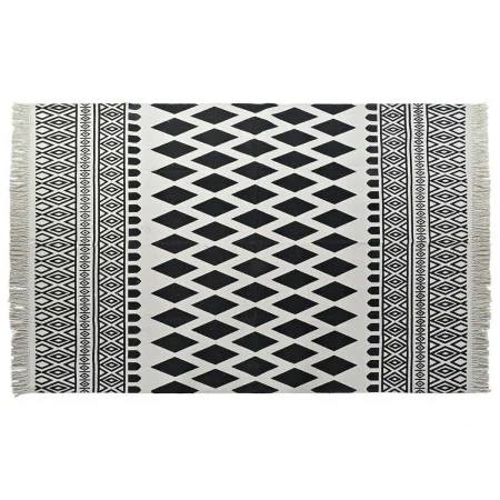 Alfombra DKD Home Decor Negro Blanco (160 x 250 x 0,7 cm) de DKD Home Decor, Alfombras infantiles - Ref: S3038143, Precio: 49...