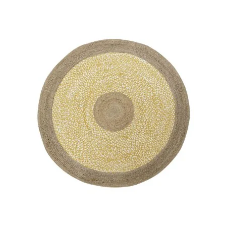 Tapis DKD Home Decor Marron Blanc Jaune (200 x 200 x 1 cm) de DKD Home Decor, Tapis - Réf : S3038283, Prix : 66,27 €, Remise : %