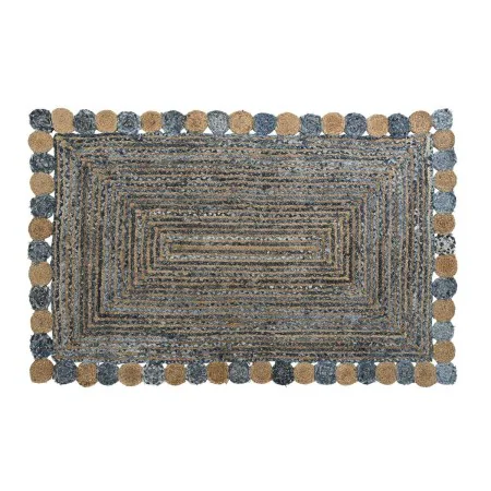 Teppich DKD Home Decor Blau Baumwolle Bunt Indianer Jute 160 x 230 x 1 cm von DKD Home Decor, Teppiche - Ref: S3038320, Preis...