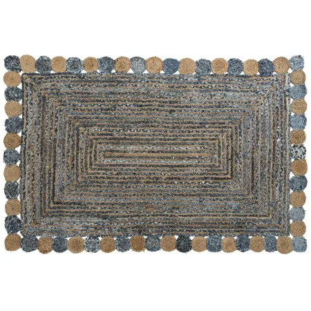 Tapis DKD Home Decor Bleu Multicouleur Indien (200 x 290 x 1 cm) de DKD Home Decor, Tapis - Réf : S3038321, Prix : 176,27 €, ...