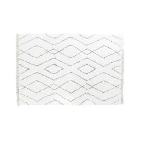 Tappeto DKD Home Decor Bianco Grigio Rombos Scandi Ø 9,4 cm 120 x 180 x 3 cm di DKD Home Decor, Tappeti - Rif: S3038340, Prez...