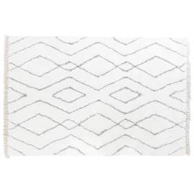 Tapis DKD Home Decor Blanc Gris 200 x 290 x 1,5 cm de DKD Home Decor, Tapis - Réf : S3038342, Prix : 256,99 €, Remise : %