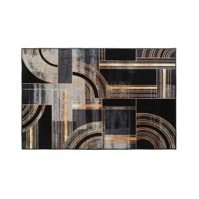 Tapis DKD Home Decor Noir Doré Moderne Géométrique (120 x 180 x 0,4 cm) de DKD Home Decor, Tapis - Réf : S3038359, Prix : 41,...