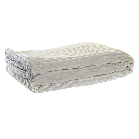 Blanket DKD Home Decor 150 x 200 x 2 cm Beige Light grey Moutain by DKD Home Decor, Blankets and bedcovers - Ref: S3038403, P...