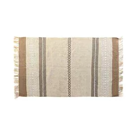 Tappeto DKD Home Decor Marrone Poliestere Cotone (117 x 198 x 0,7 cm) di DKD Home Decor, Tappeti - Rif: S3038454, Prezzo: 49,...