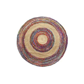 Alfombra DKD Home Decor Poliéster Algodón Multicolor Jute (200 x 200 x 0,7 cm) de DKD Home Decor, Alfombras infantiles - Ref:...