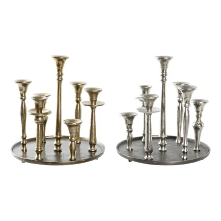 Candle Holder DKD Home Decor 29 x 29 x 30 cm Aluminium Modern (2 Units) by DKD Home Decor, Candelabras and candle holders - R...